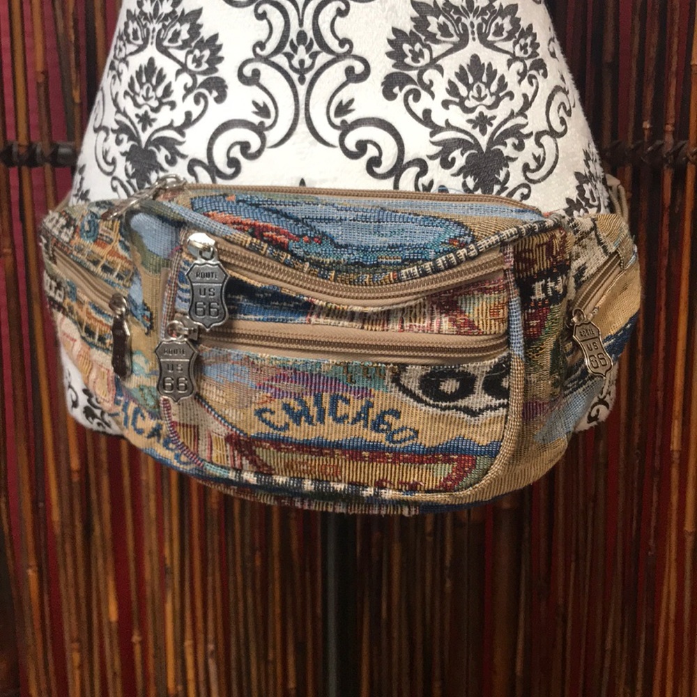 Route 66 graphic fanny pack